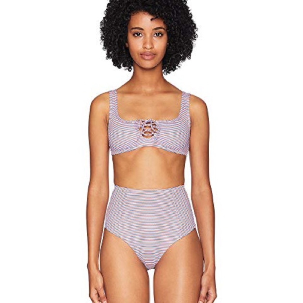 NWT Onia Rose Multi Stripe Bikini - Picture 4 of 6